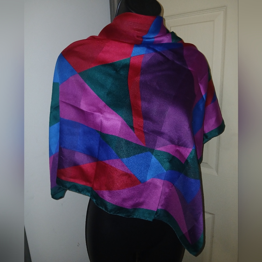 JP Collections Colorful Geometric Scarf